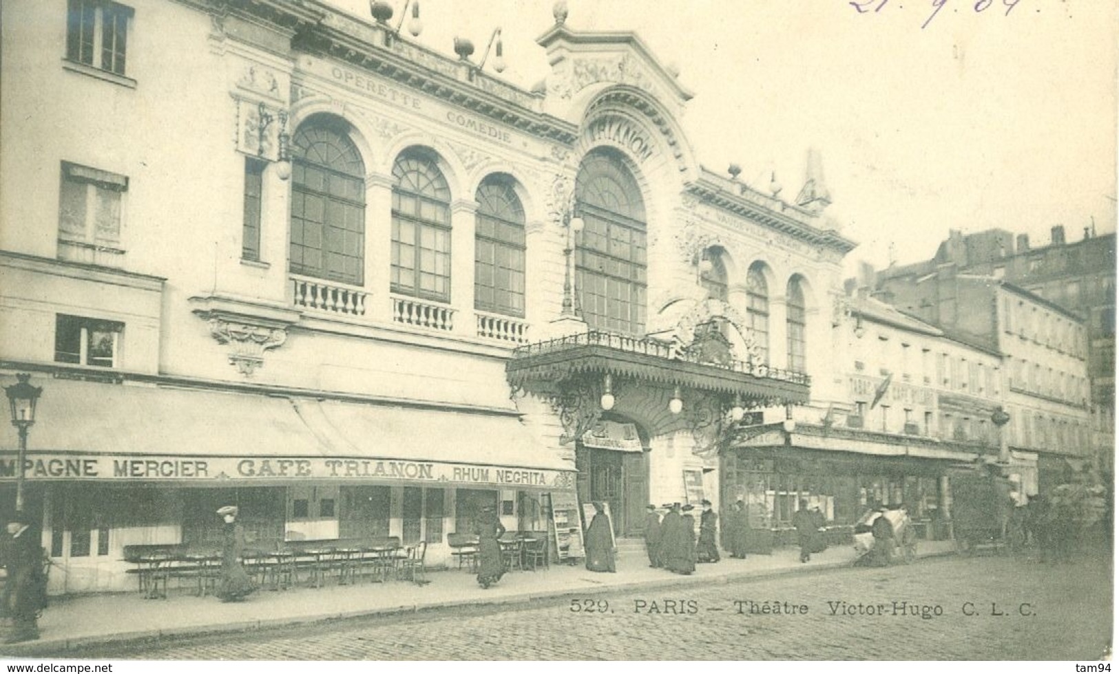 (75) Paris (18ème Arrdt) : Théâtre Victor Hugo (son Nom En 1903, Trianon Théâtre En 1902) (animée) - Arrondissement: 18