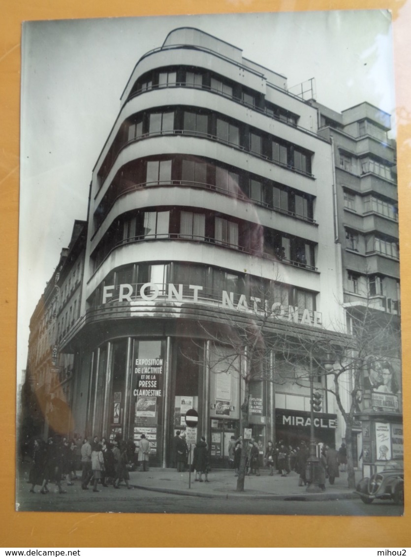 11 PHOTOS FRONT NATIONAL LIBERATION RESISTANCE GUERRE CONGRES MANIFESTATION 1945 (?) WW2 24 x 18 cm