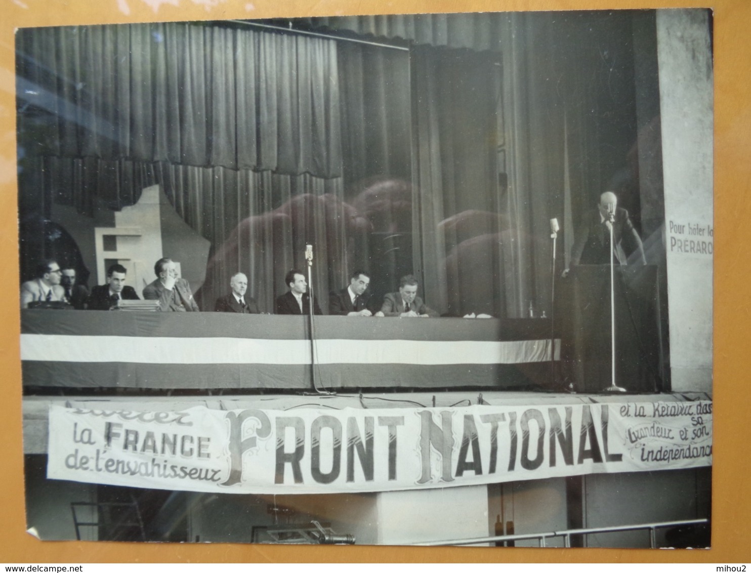 11 PHOTOS FRONT NATIONAL LIBERATION RESISTANCE GUERRE CONGRES MANIFESTATION 1945 (?) WW2 24 x 18 cm