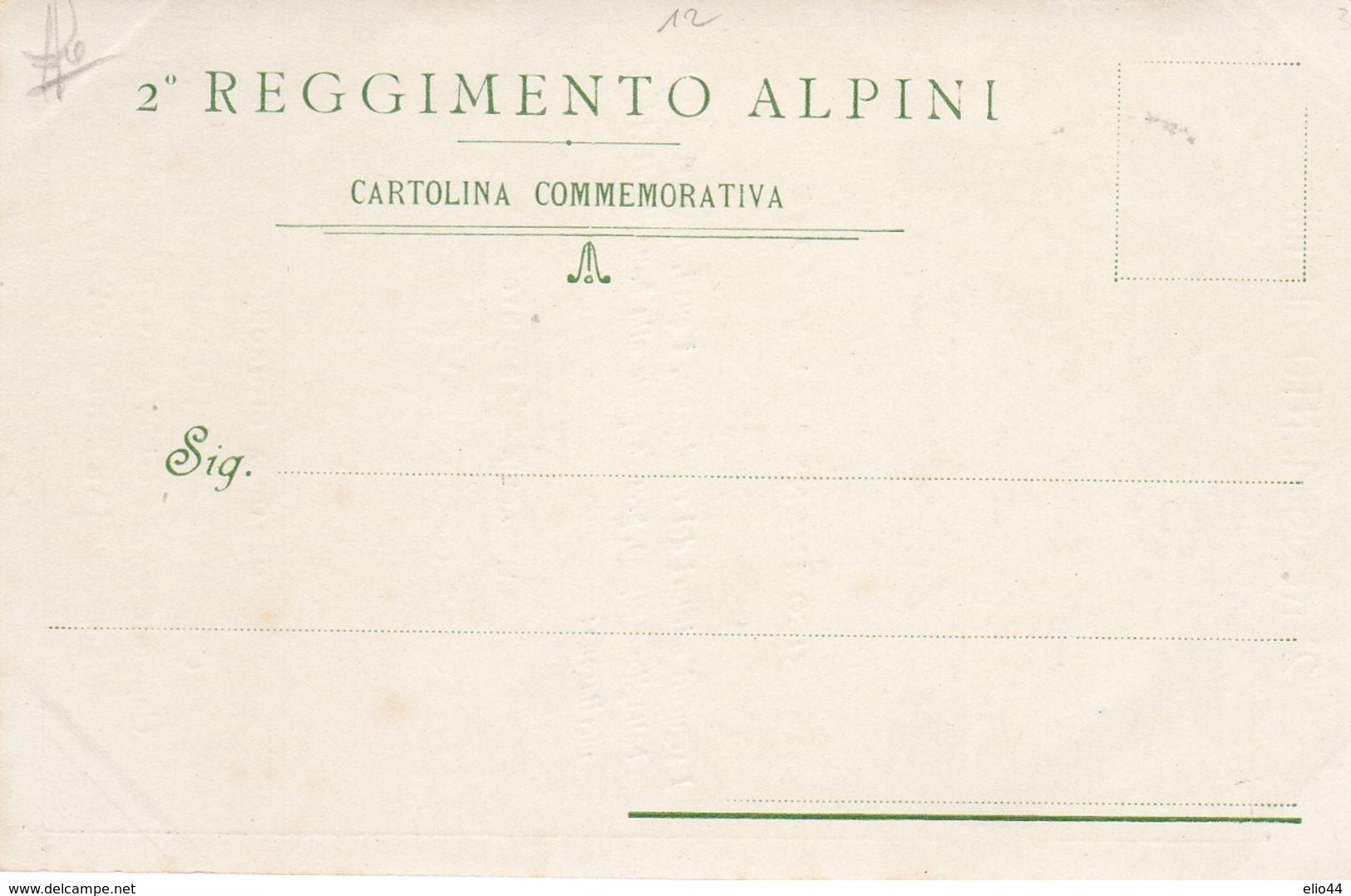 Militari - Reggimenti - Alpini - 2° Reg. Alpini  Ricompense Al Valore - - Regiments