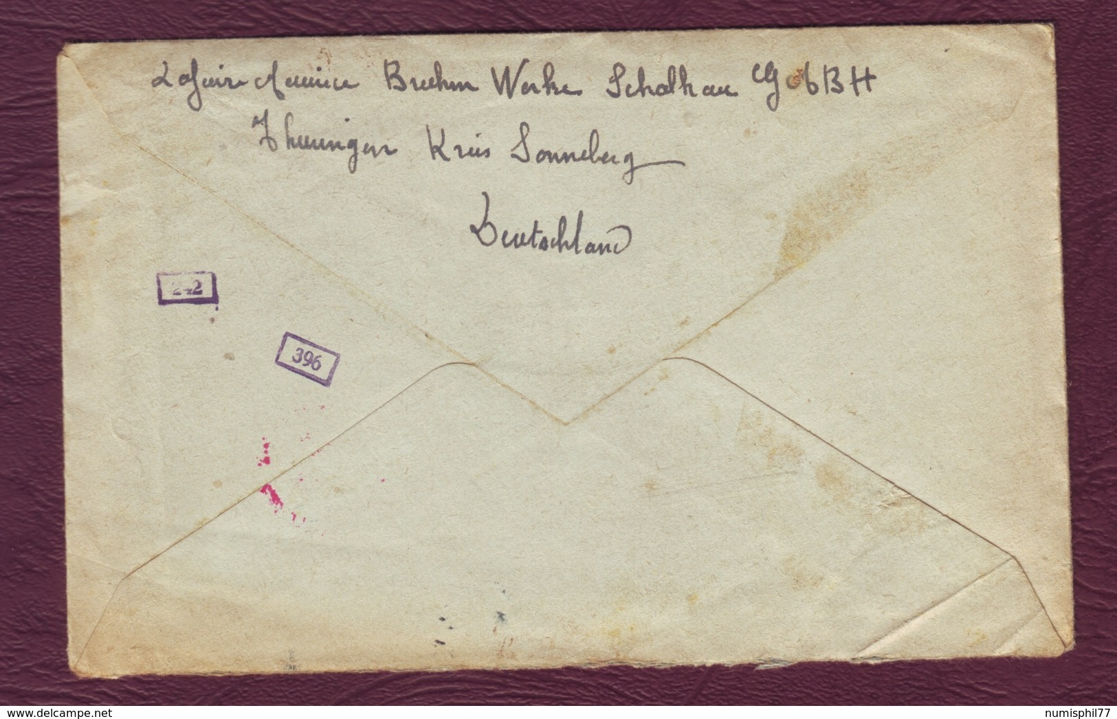 ALLEMAGNE - Lettre De SCHALKAU (Thuringe) Pour NANGIS (77) - 02/02/1943 - Covers & Documents