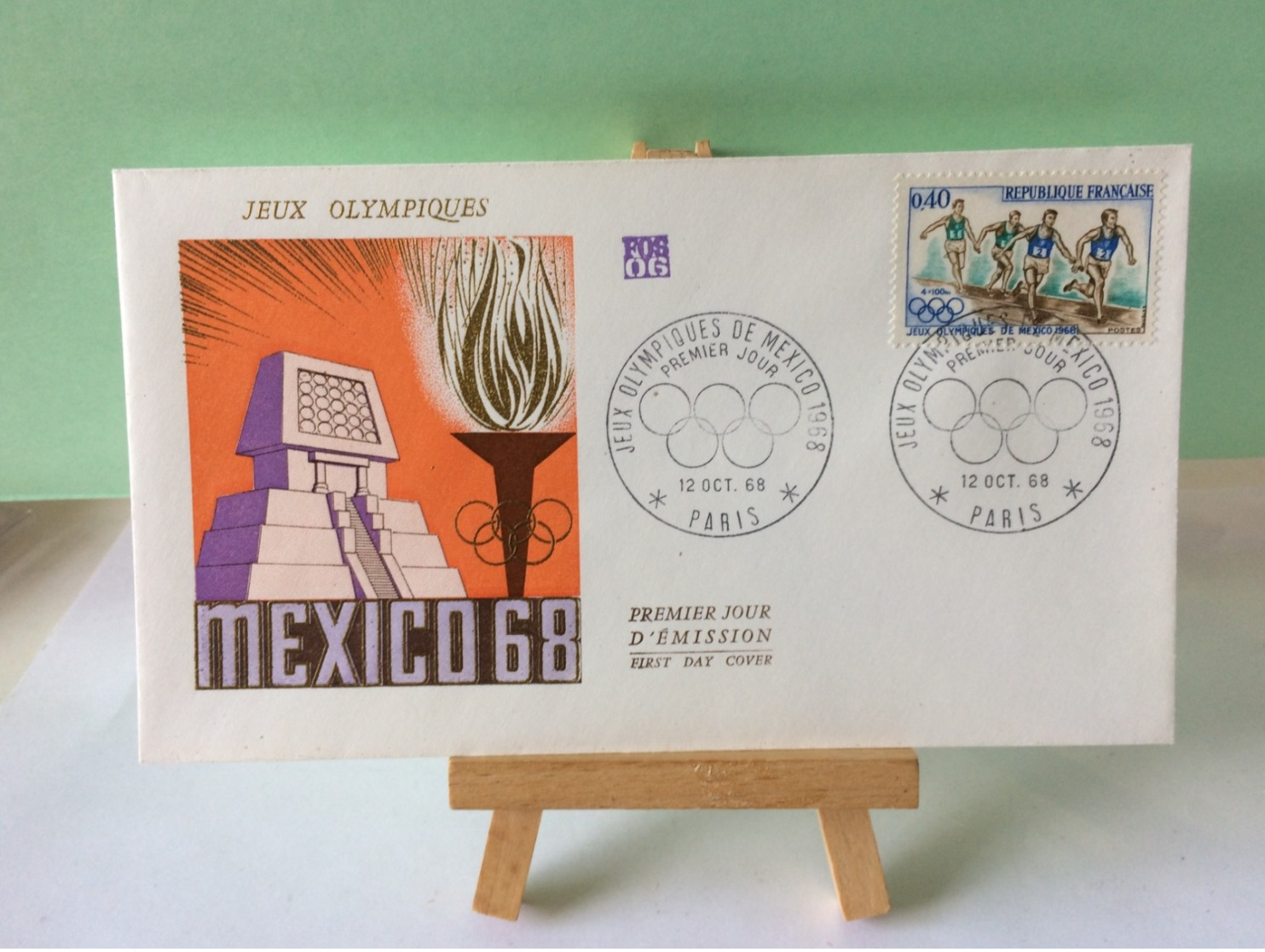 Mexico 68 (Jeux Olympiques) - Paris - 12.10.1968 FDC 1er Jour Coté 2€ - 1960-1969