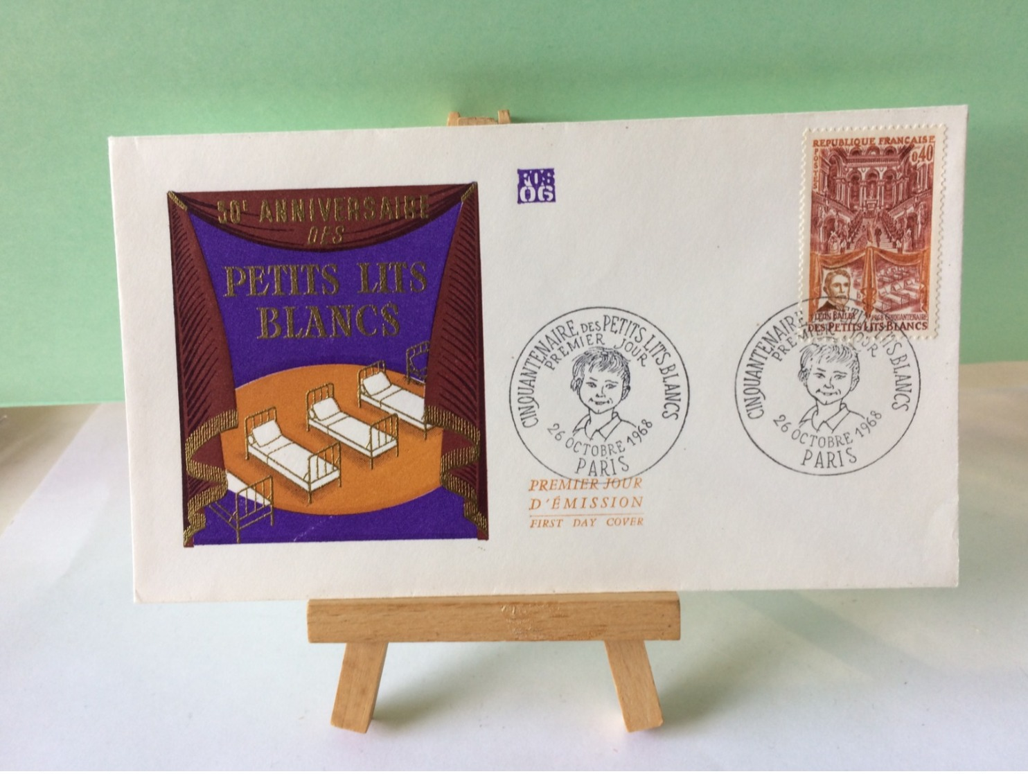 Petits Lits Blancs - Paris - 26.10.1968 FDC 1er Jour Coté 3€ - 1960-1969