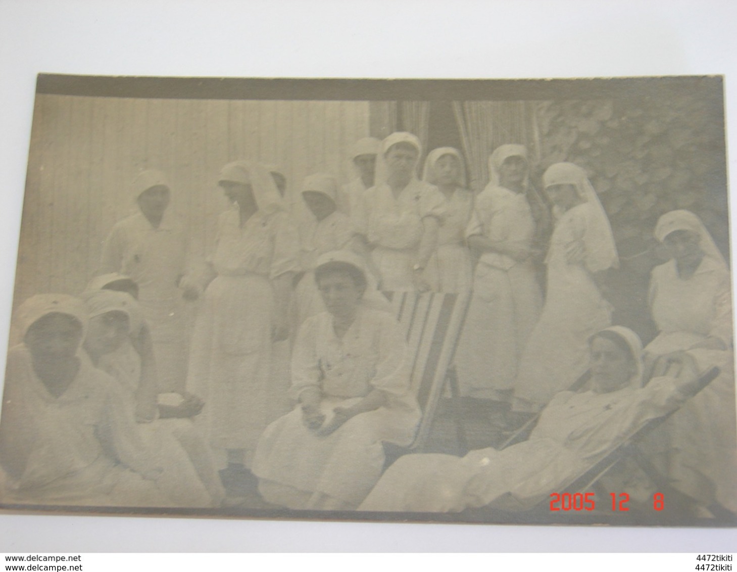 C.P.A.Carte Photo.- Salonique - L'Equipe D'Infirmières (Mlle Barbé L.) à L'Hôpital Temporaire 2 - 1916 - SUP (AD67) - Croce Rossa