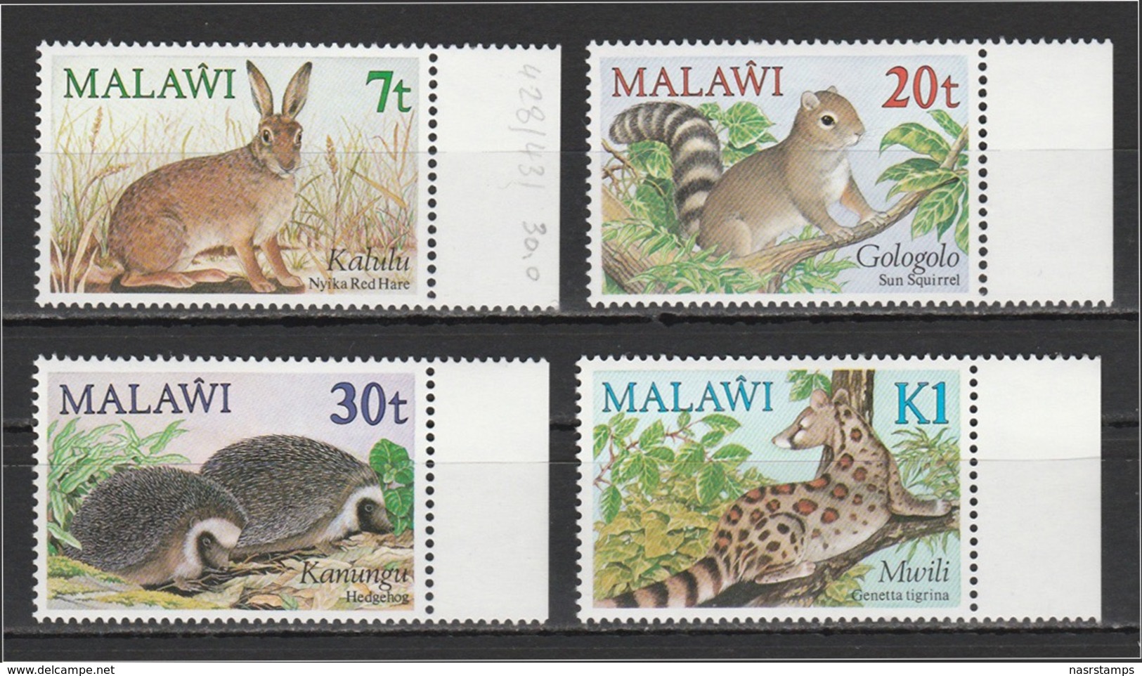 MALAWI - 1984 - ( Animals - Nyika Red Hare ) - Complete Set - MNH (**) - Sonstige & Ohne Zuordnung