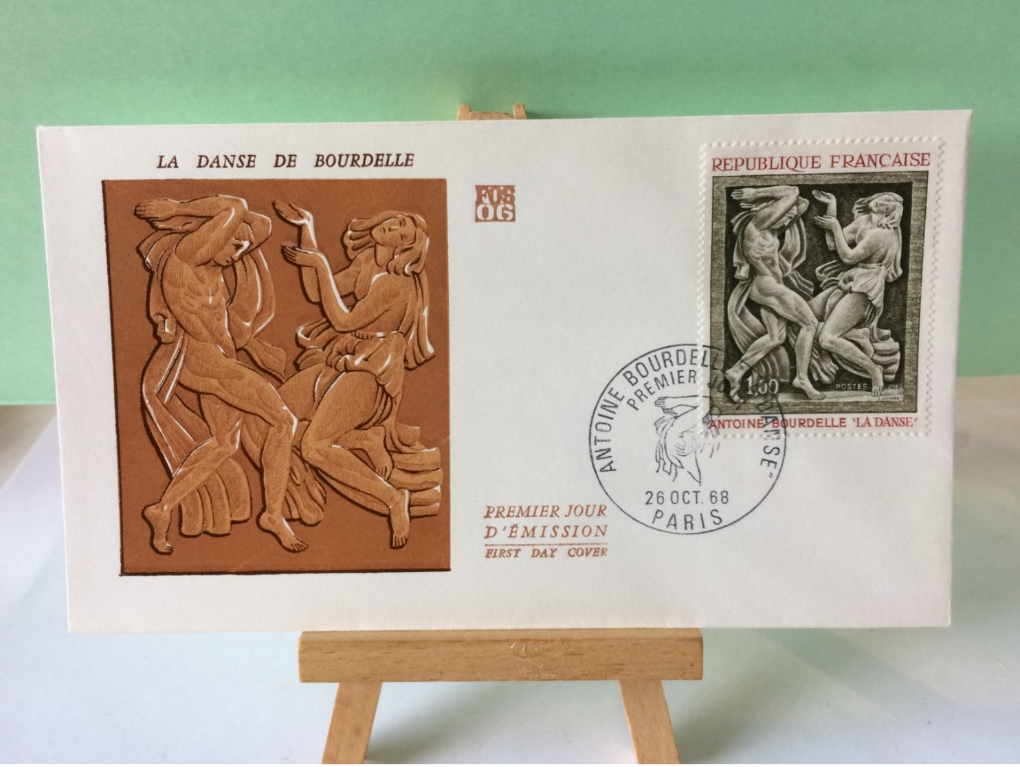 La Danse De Antoine Bourdelle - Paris - 26.10.1968 FDC 1er Jour Coté 3€ - 1960-1969