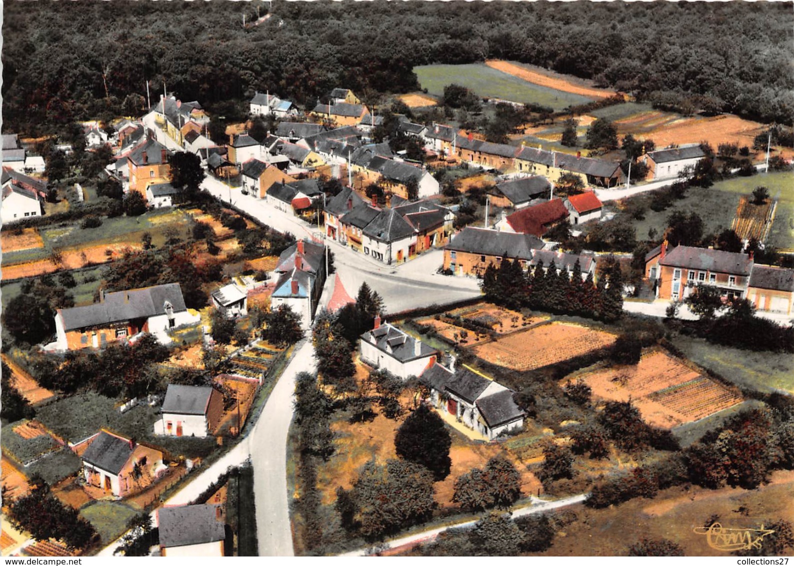 18-LA-BORNE- CENTRE BOURG VUE AERIENNE - Otros & Sin Clasificación