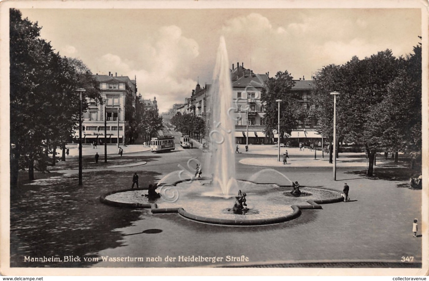 Cartolina Mannheim Blick Nach Der Heidelberger Strasse 1941 - Non Classificati