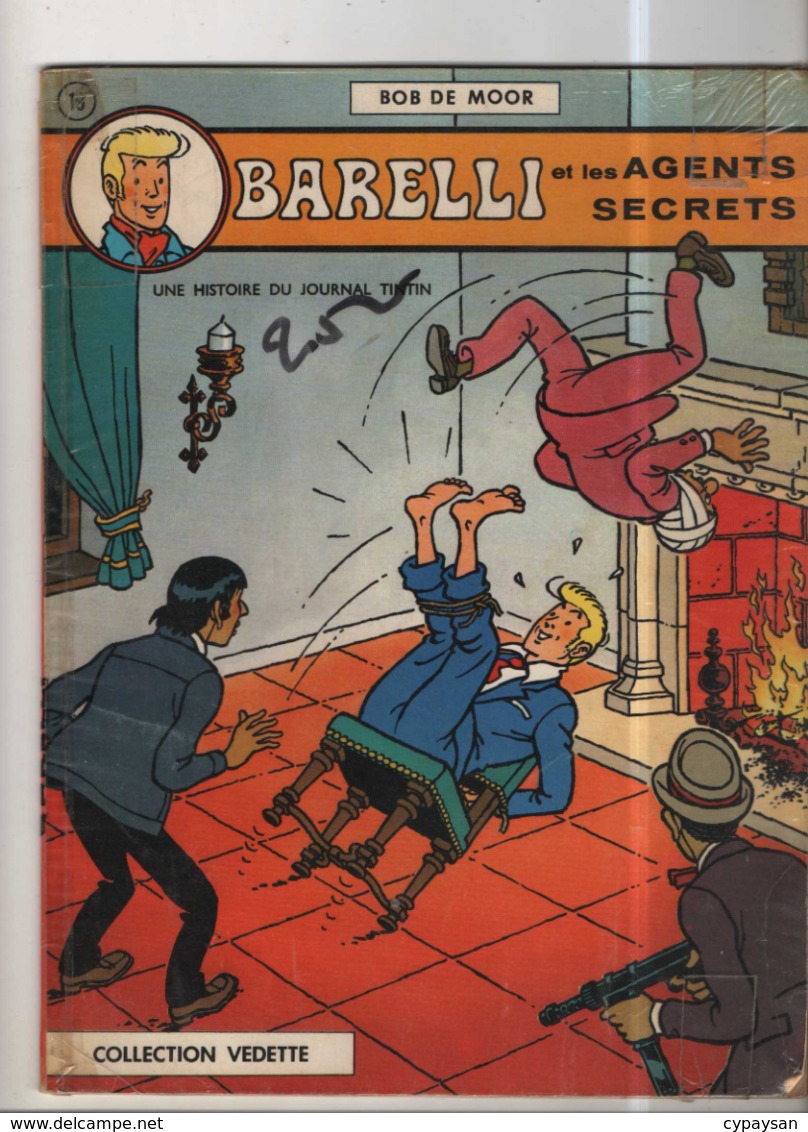 Barelli T 02 Barelli Et Les Agents Secrets  Collection Vedette EO BE- DARGAUD  02/1973  De Moor (BI2) - Editions Originales (langue Française)