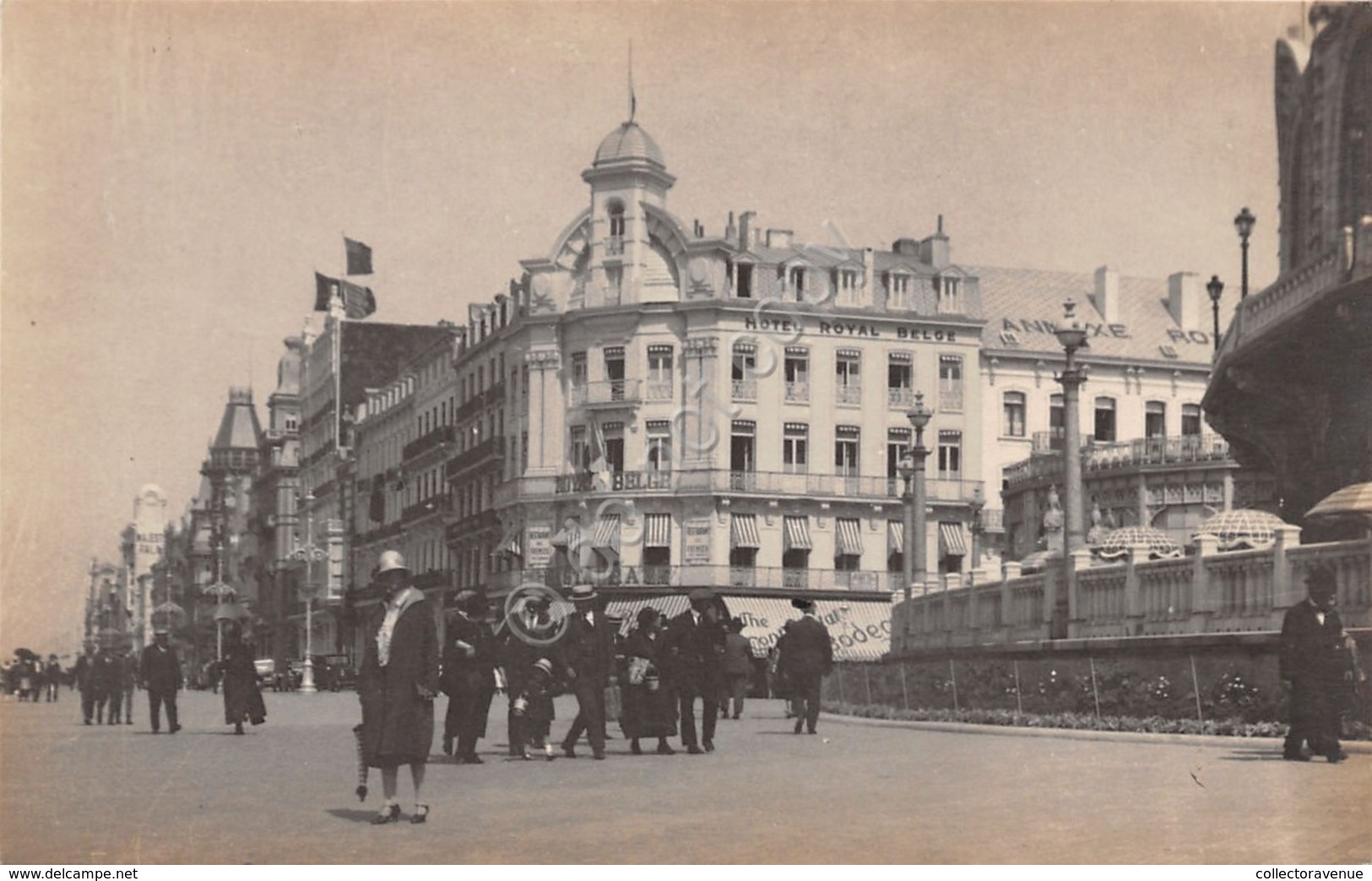 Cartolina Ostende Animata 1925 Fotocartolina - Non Classificati
