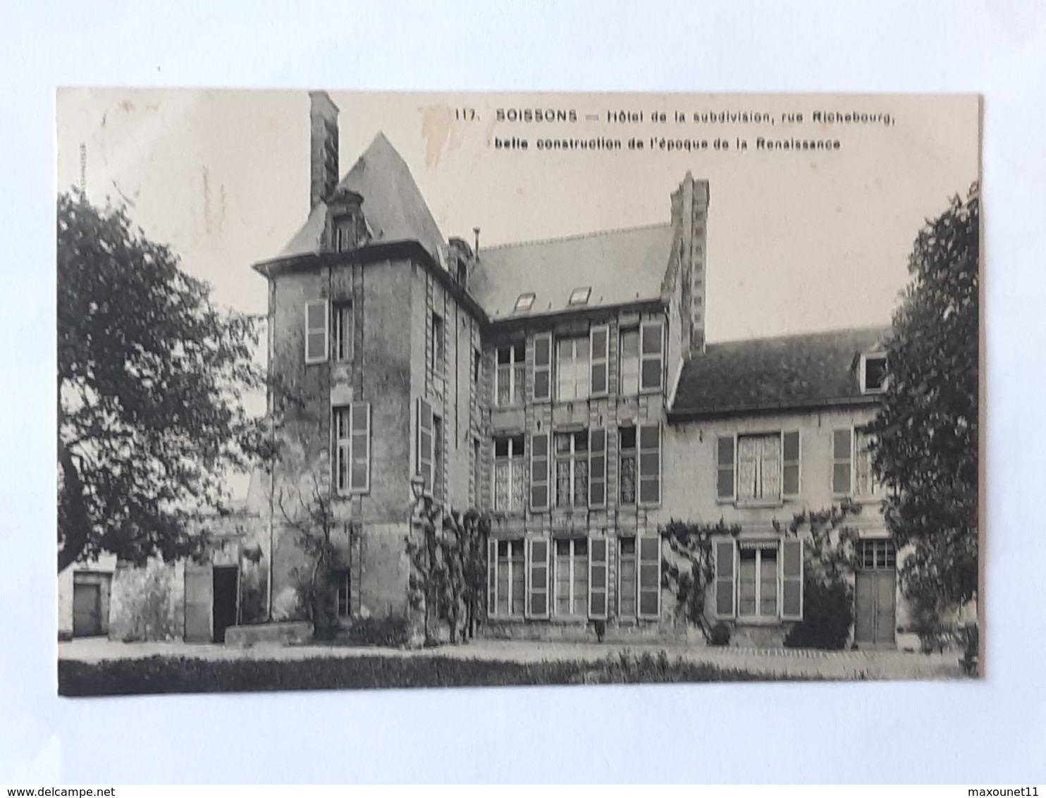 Soissons - Rue Richebourg -  Hotel De La Subdivision .... Lot21 . - Soissons