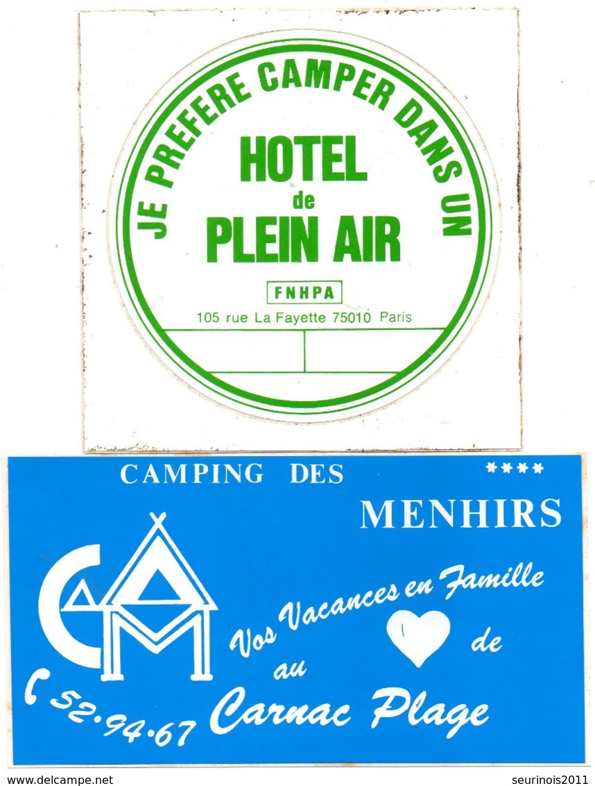 Lot Autocollant CAMPINGS - Pegatinas