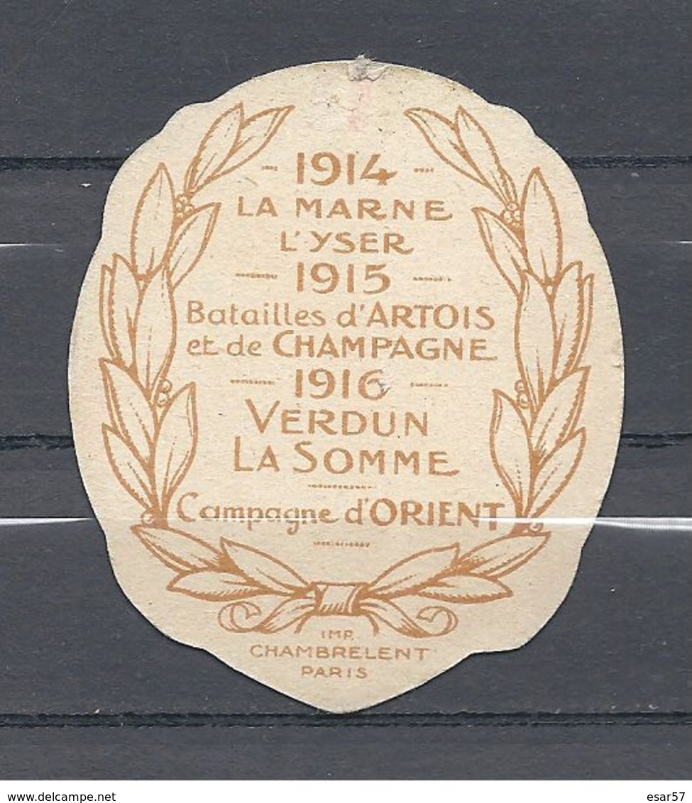 1914 - 1918 : Insigne Cartonné Sur La Journée De L'Armée D'Afrique Et Des Troupes Coloniales - 1914-18