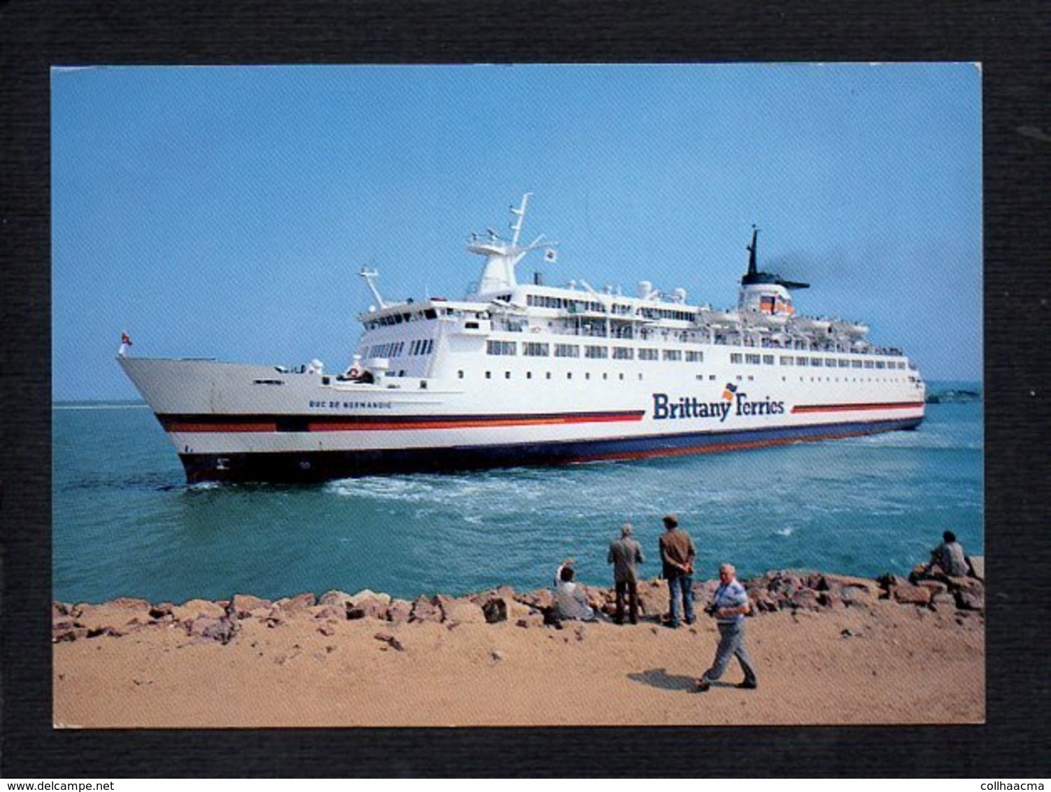 Bateau / Paquebot Car Ferry " Duc De Normandie  " De La Brittany Ferries à Ouistreham Riva Bella - Dampfer