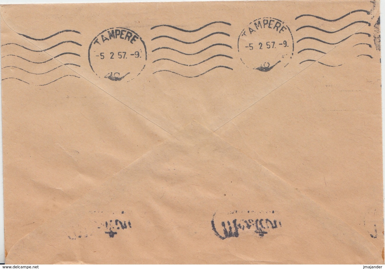 Finland 1957 - Official Postal Cover With Mechanical Cancellation Advertising Macaroni - Dienstmarken