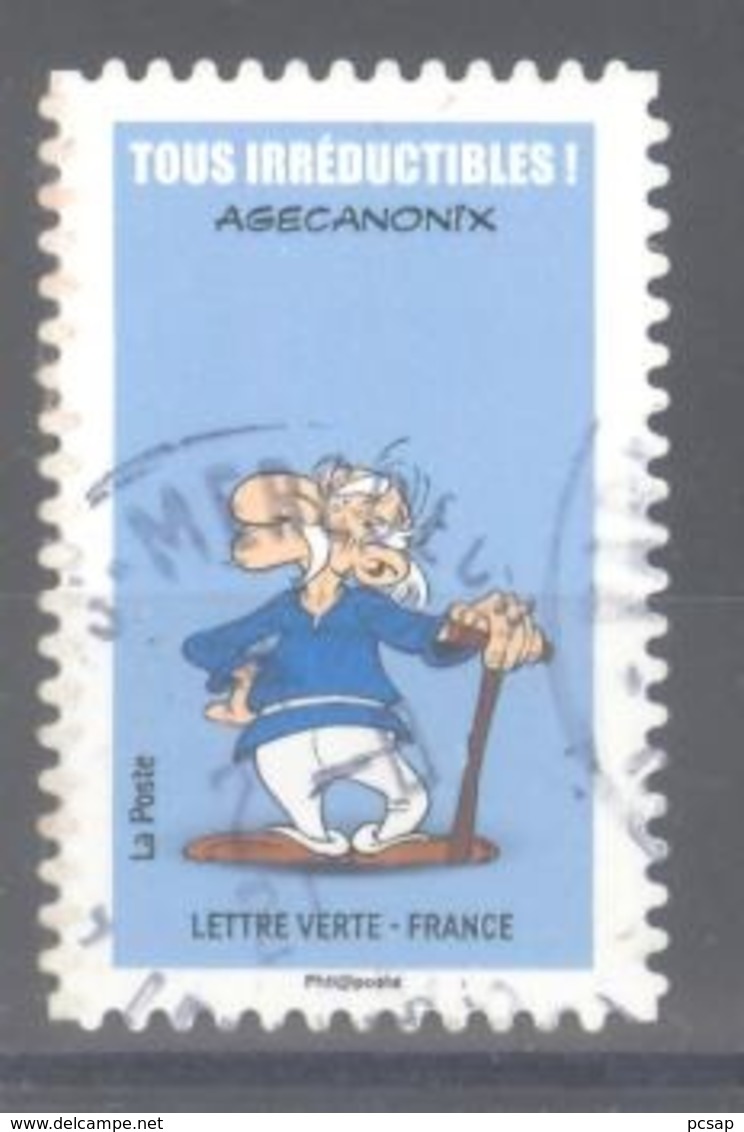 France Autoadhésif Oblitéré (Astérix Tous Irréductibles : Agécanonix) (cachet Rond) - Gebruikt