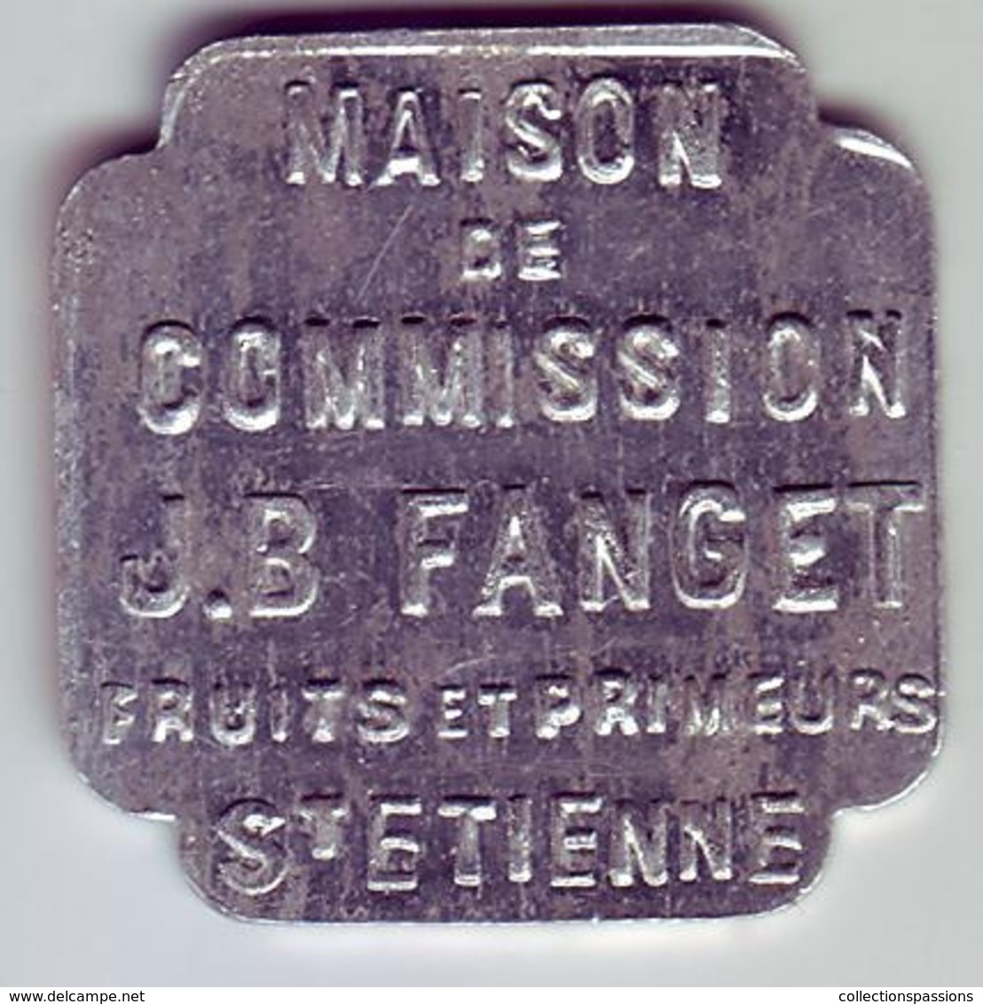 Monnaie De Nécessité - LOIRE 42 - St Etienne - Maison De Commission J.B Fanget - 5F - Monétaires / De Nécessité