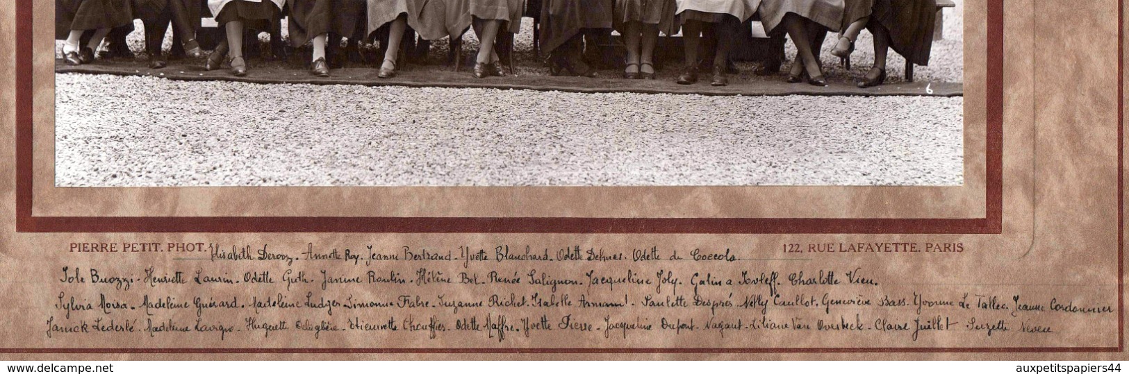 Grande Photo Originale Scolaire Lycée Lamartine à Paris - Classe De Seconde Id. En 1932-1933 - Photo Pierre Petit Paris - Personnes Identifiées