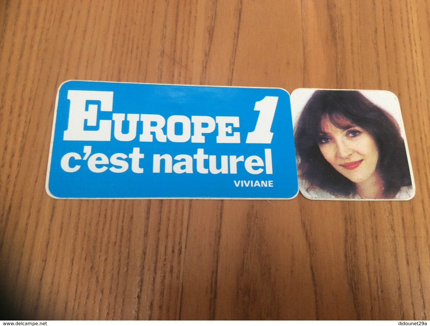 AUTOCOLLANT, Sticker «EUROPE 1 C’est Naturel - VIVIANE » (radio) - Autocollants