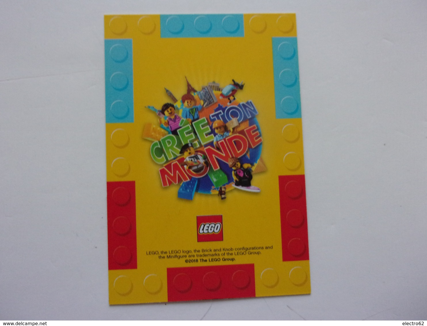 Carte LEGO AUCHAN CREE TON MONDE N°90 L'homme Squelette - Autres & Non Classés