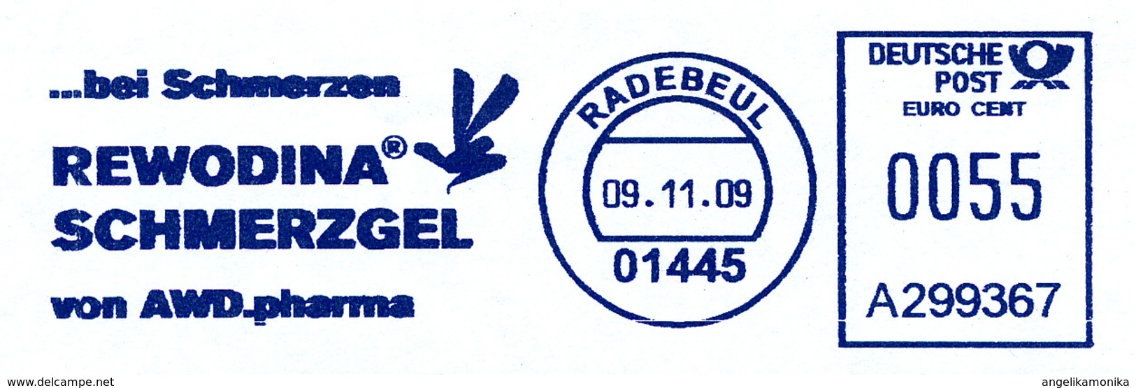 Freistempel 8309 Schmerzgel Medizin Pharma - Maschinenstempel (EMA)