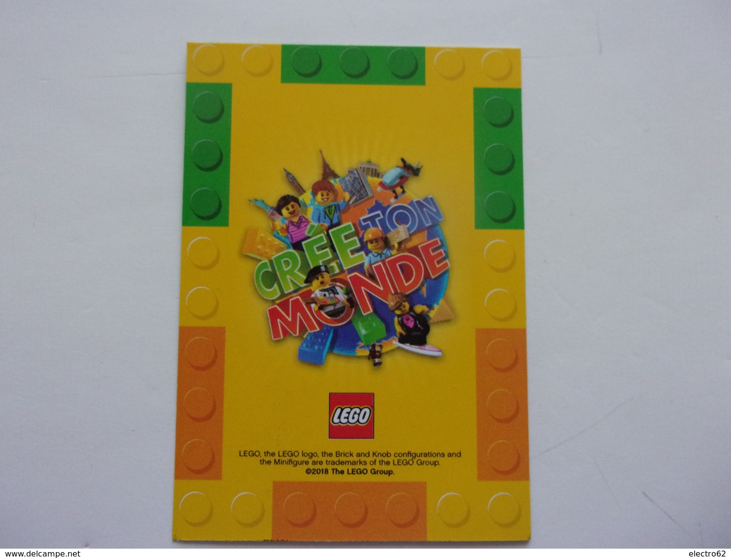 Carte LEGO AUCHAN CREE TON MONDE N°29 Prof De Fitness Danse - Autres & Non Classés