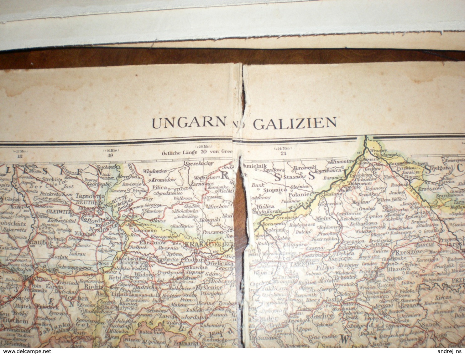 Ungarn Und Galizien Volks Und Familien Atlas A Shobel Leipzig 1901 Big Map - Geographical Maps