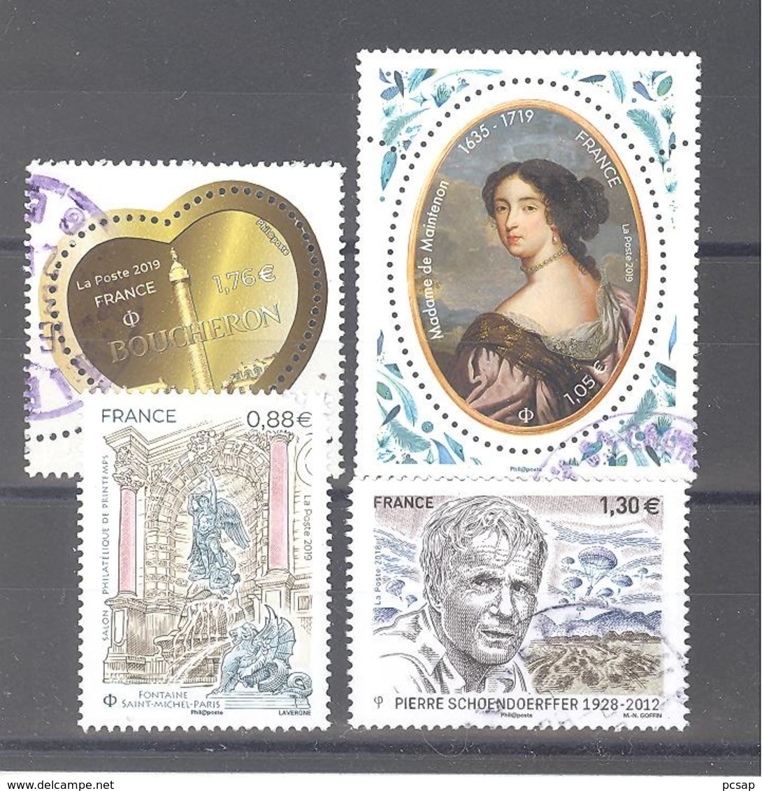 France Oblitérés : Coeur De Boucheron 1,76 - Madame De Maintenon - Fontaine St Michel Paris - N°5265 (cachet Rond) - Gebruikt