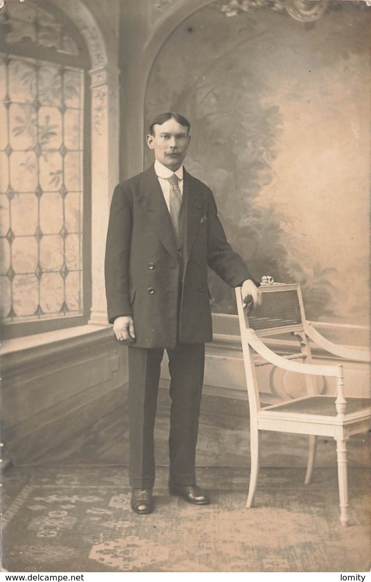 Homme Cpa Carte Photo Photographie - Hommes