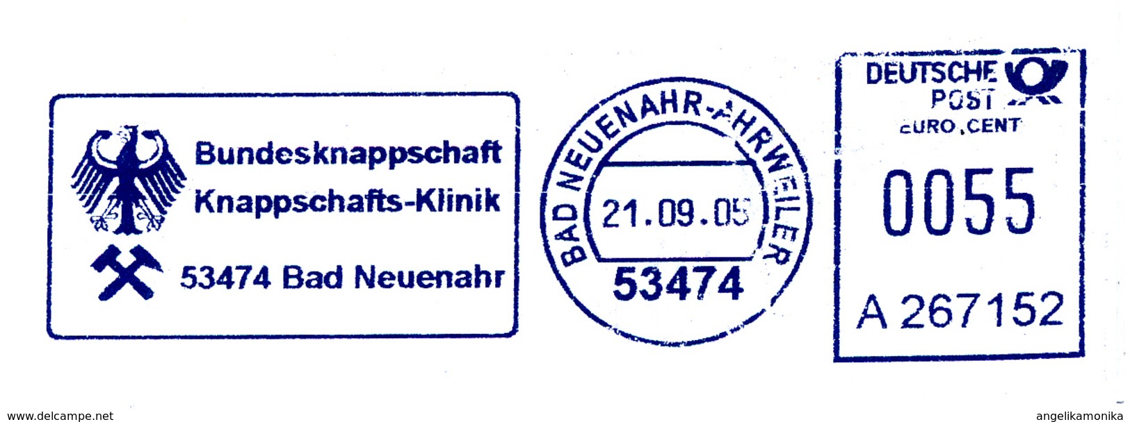 Freistempel 8016 Bundesknappschaft Adler - Maschinenstempel (EMA)