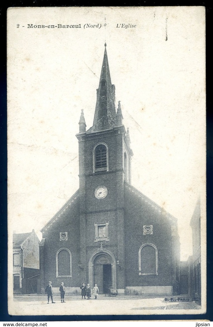 Cpa Du 59  Mons En Baroeul L' église     JM38 - Marcq En Baroeul