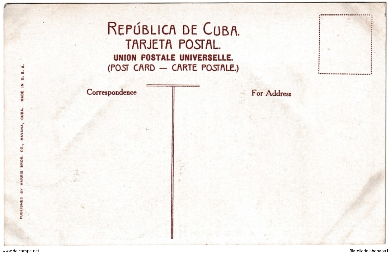 POS-1124 CUBA POSTCARD UNUSED CIRCA 1910 HAVANA O'RELLY TRADE STREET, CALLE DE COMERCIO HABANA. - Kuba