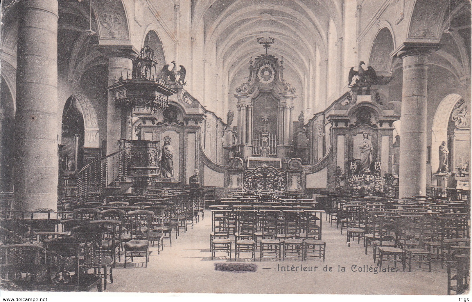 Fosses - Intérieur De La Collégiale - Fosses