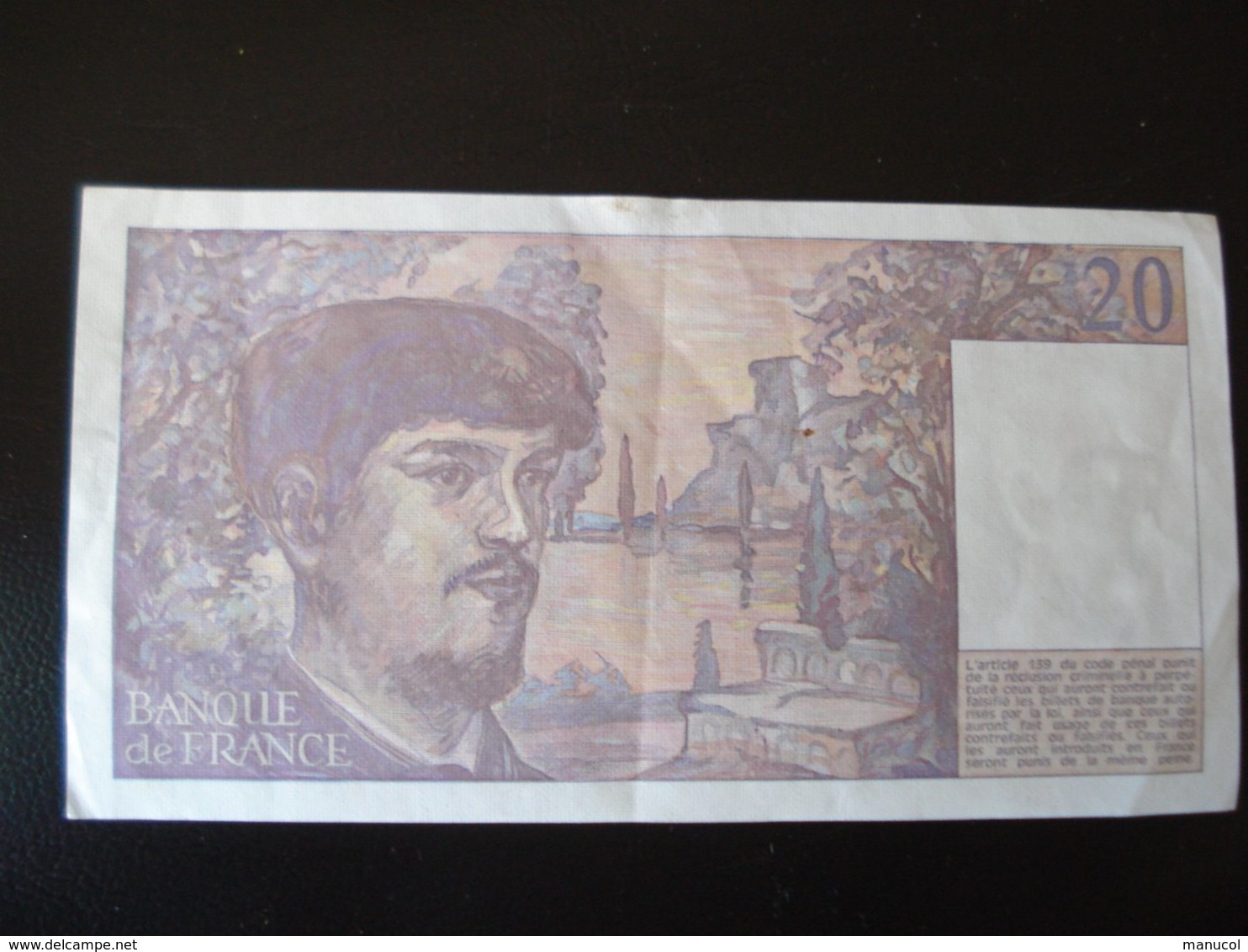 20 FRANCS DEBUSSY DE 1986 - SERIE S.017 - 20 F 1980-1997 ''Debussy''