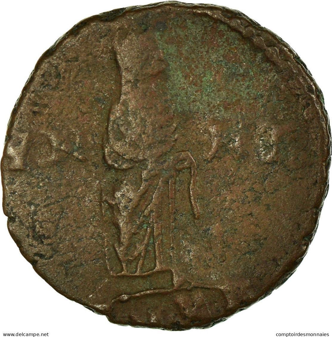 Monnaie, Constantin I, Nummus, 347, Nicomédie, TB, Cuivre, RIC:57 - L'Empire Chrétien (307 à 363)