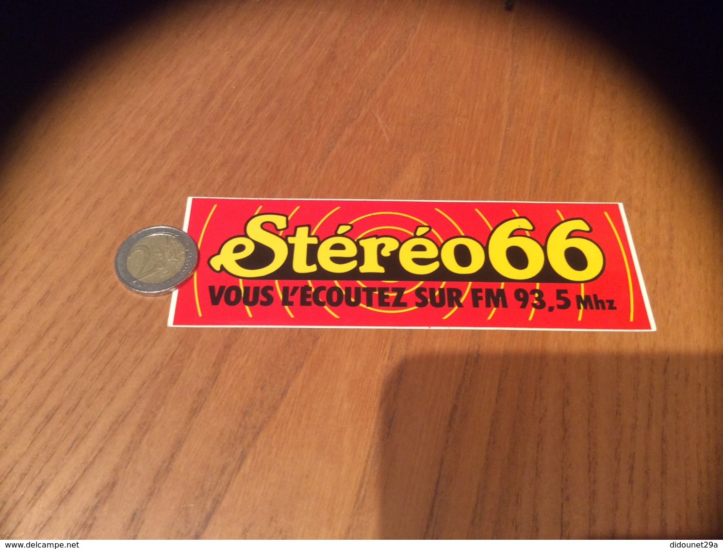 AUTOCOLLANT, Sticker «Stéréo 66 FM 93,5Mhz - Autocollants