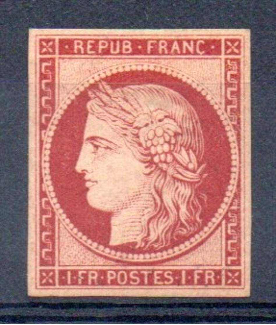 SUPERBE - YT N° 6f Signé - Neuf * - MH - Cote: 900,00 € - Lire Descriptif - 1849-1850 Cérès