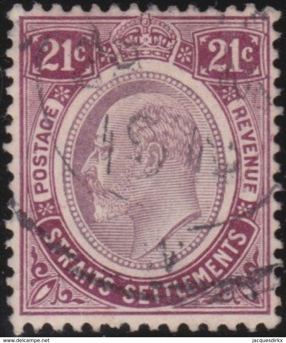 Straits Settlements   .   SG     .    160       .      O         .     Cancelled      .   /    .  Gebruikt - Straits Settlements