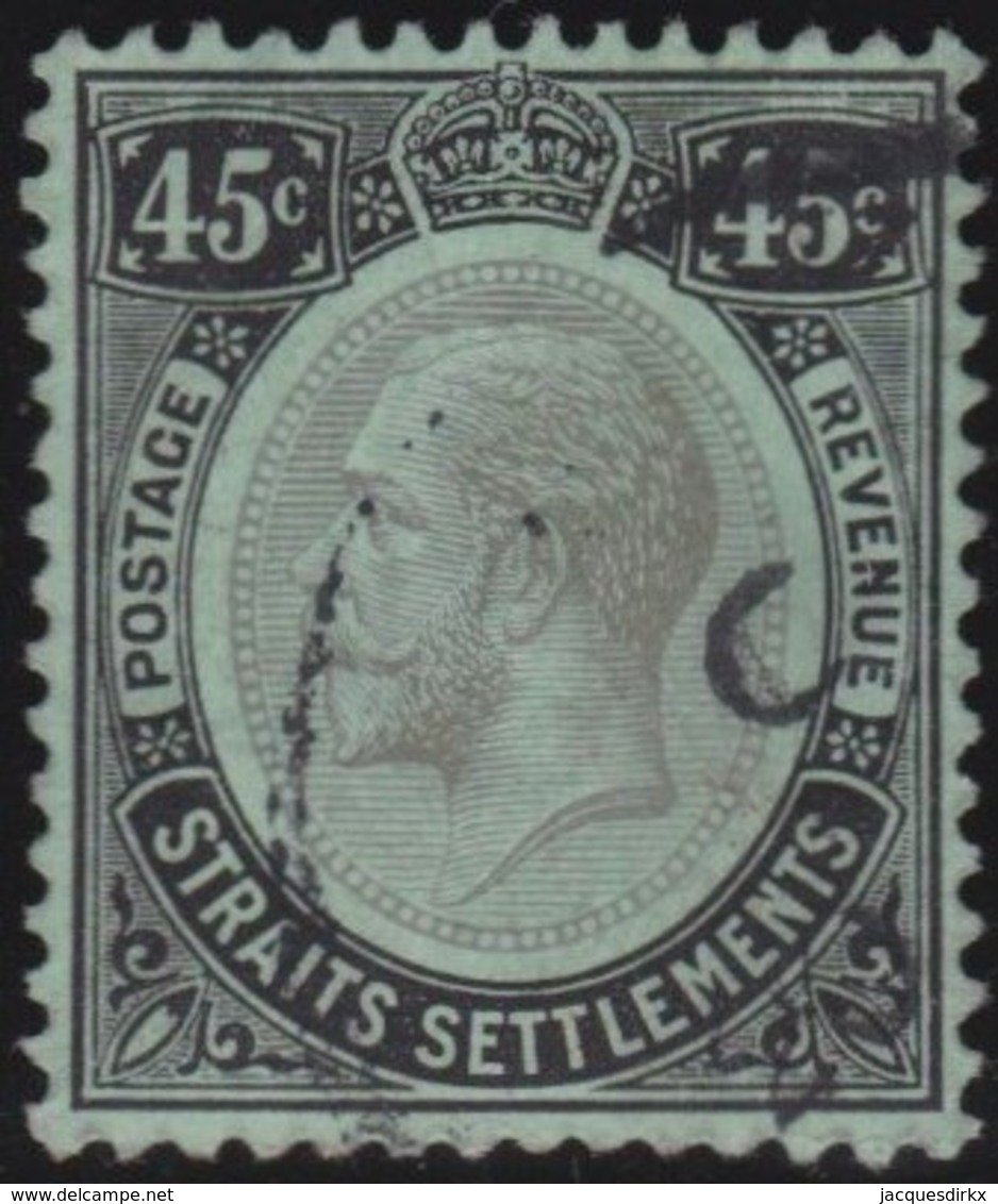 Straits Settlements   .   SG     .    208        .      O         .     Cancelled      .   /    .  Gebruikt - Straits Settlements