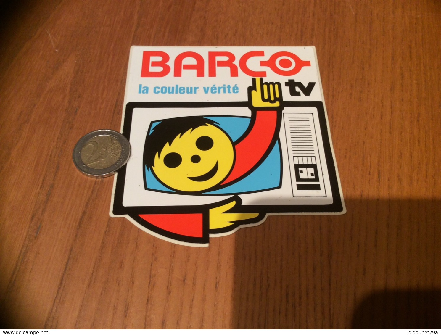 AUTOCOLLANT, Sticker «BARCO - La Couleur Vérité - TV» (télévision) - Stickers