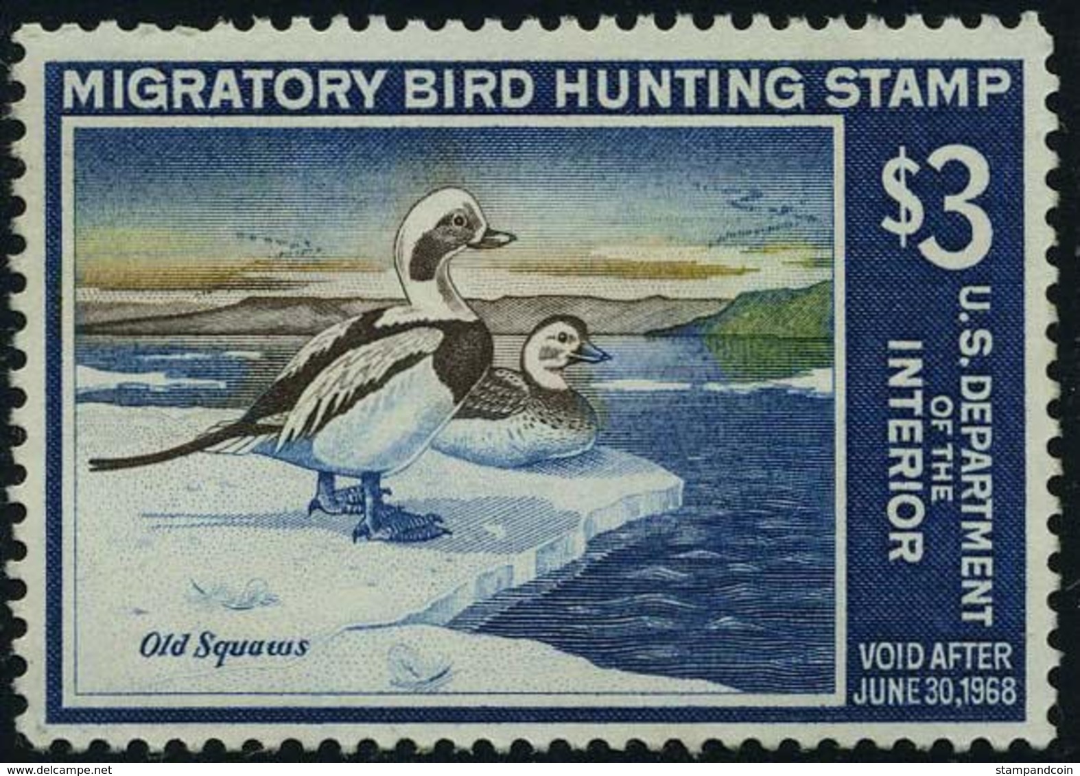 US RW34  Mint O.g. Hinged   Stamp From 1967 - Duck Stamps