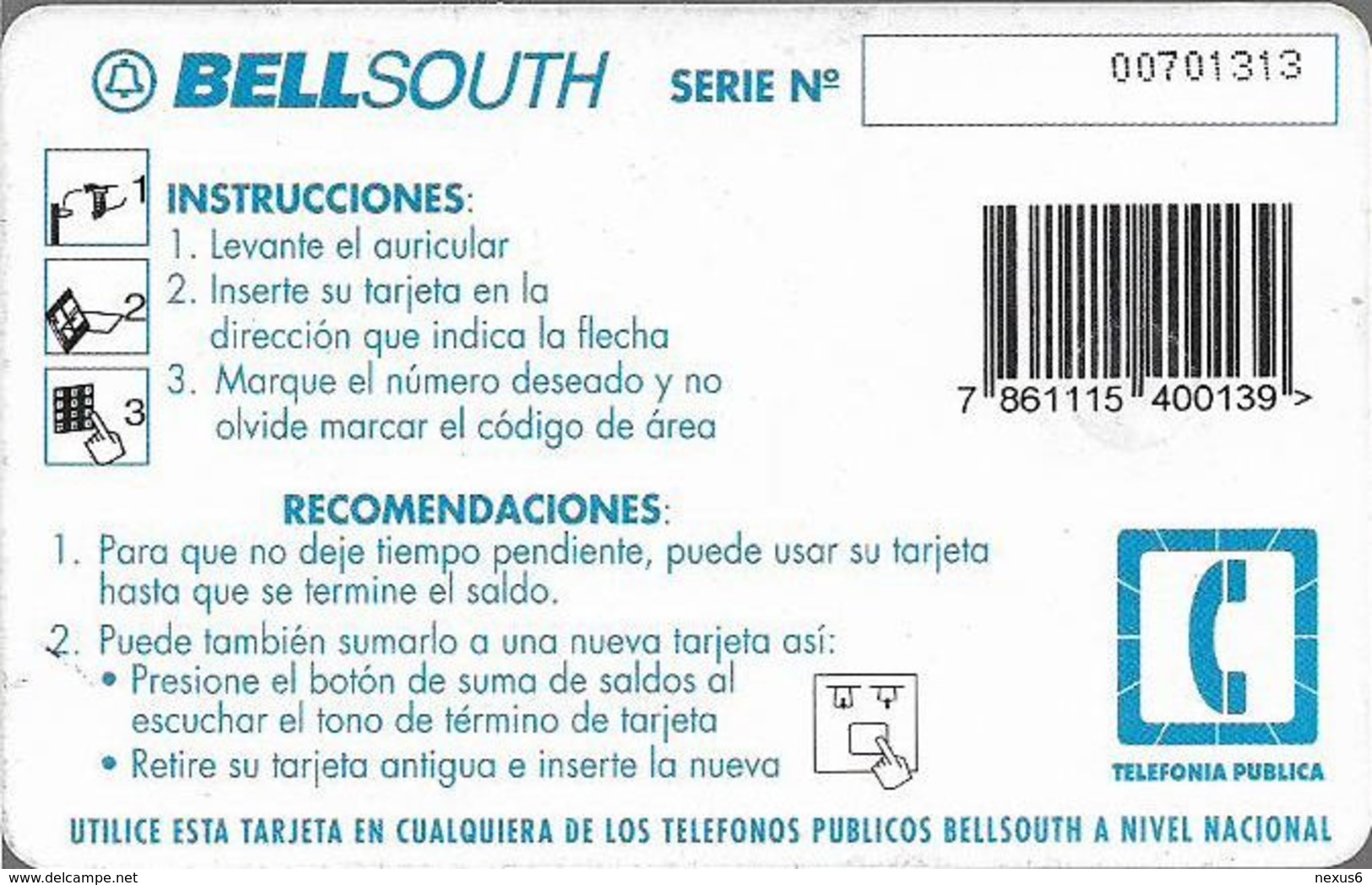 Ecuador - Bell South - Pagá Menos, Discount 10%, 36.000Sucre, Used - Ecuador