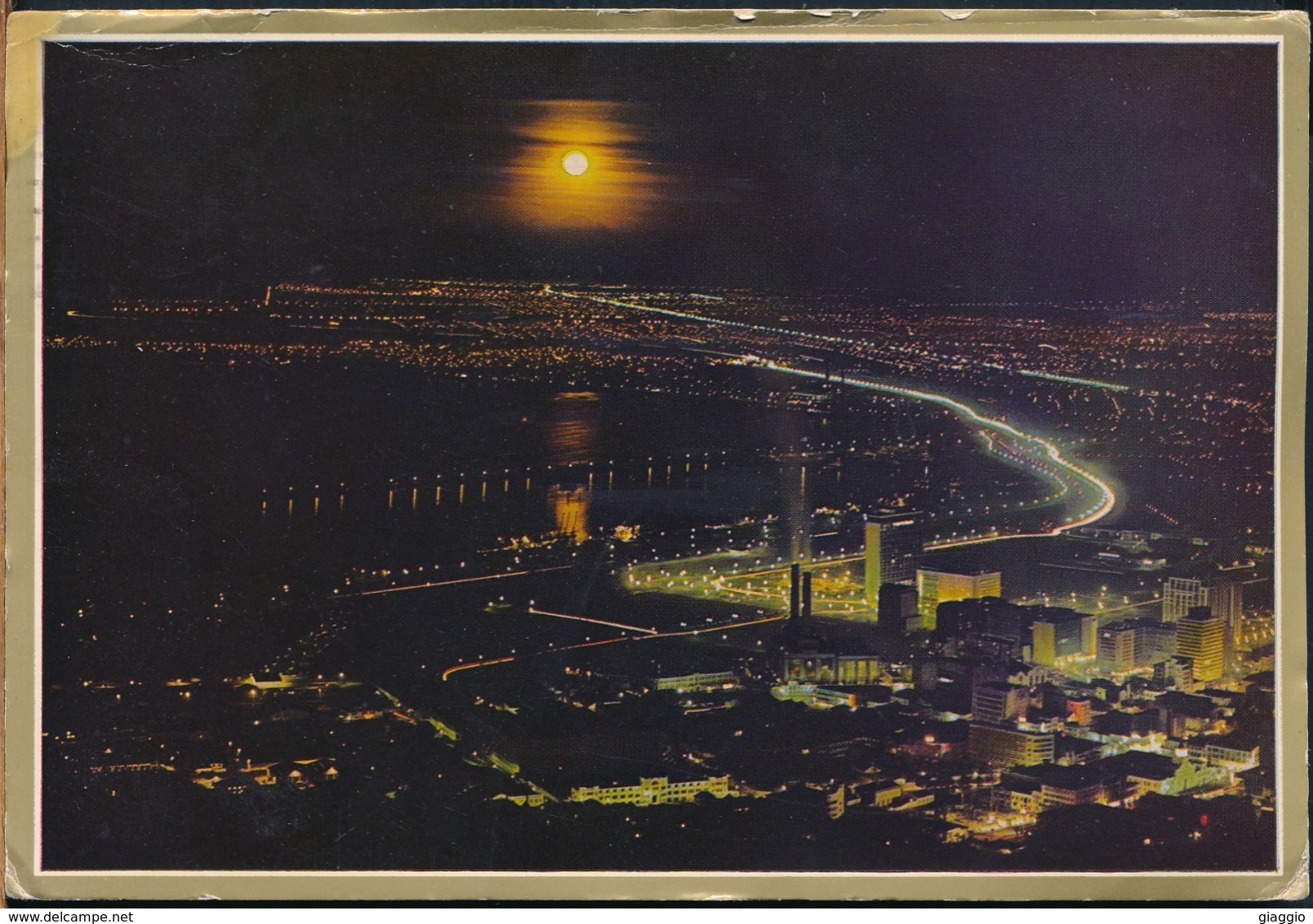 °°° GF678 - SOUTH AFRICA - CAPE TOWN BY MOONLIGHT - 1963 With Stamps °°° - Sud Africa