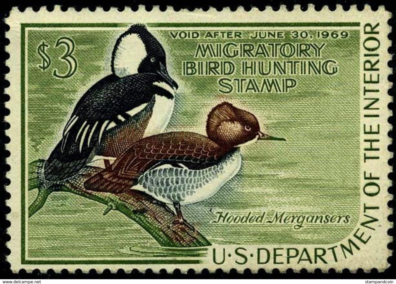 US RW35  Mint NH   Stamp From 1968 - Duck Stamps