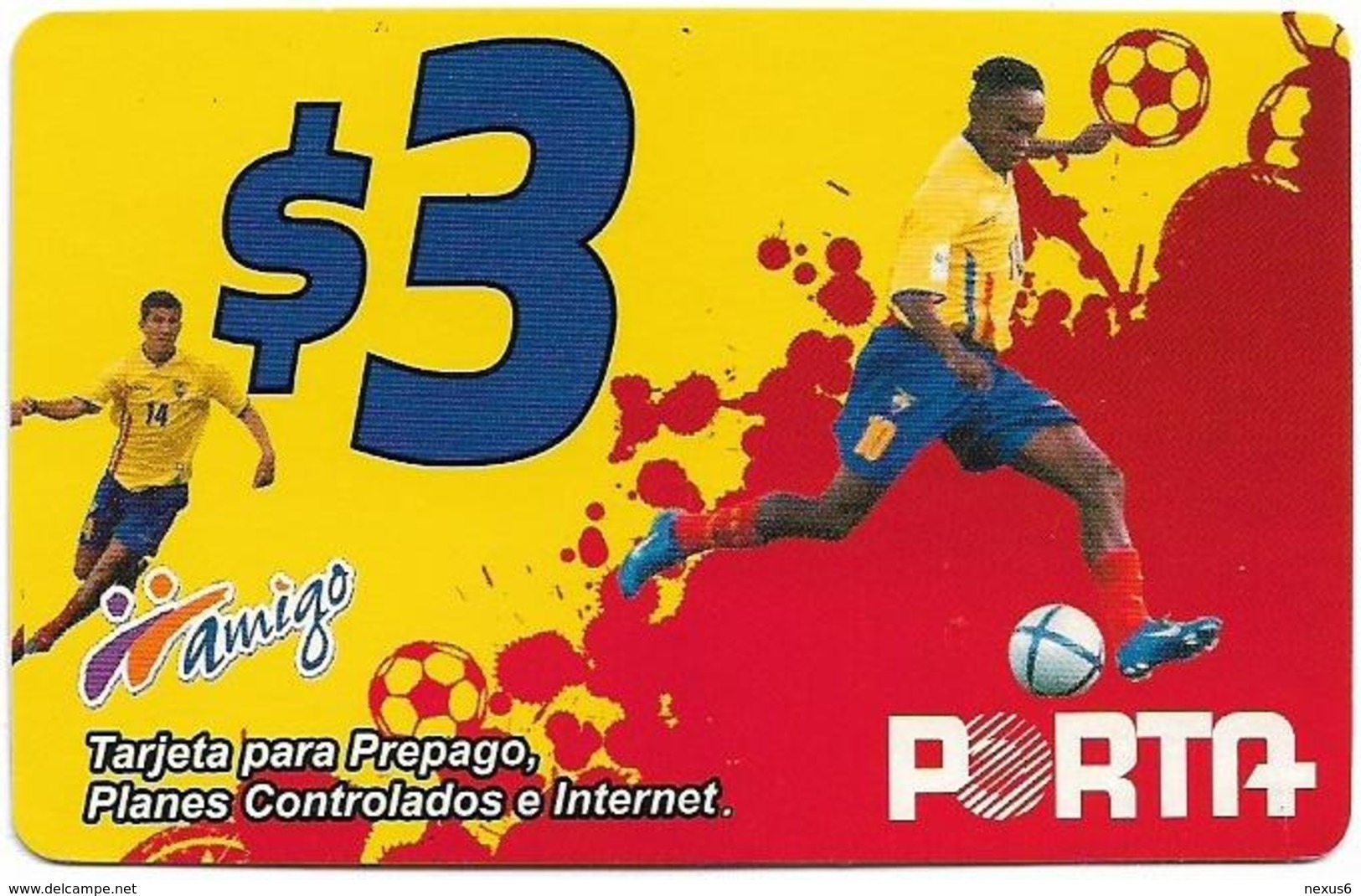 Ecuador - Porta - Jugador, Prepaid 3$, Used - Equateur