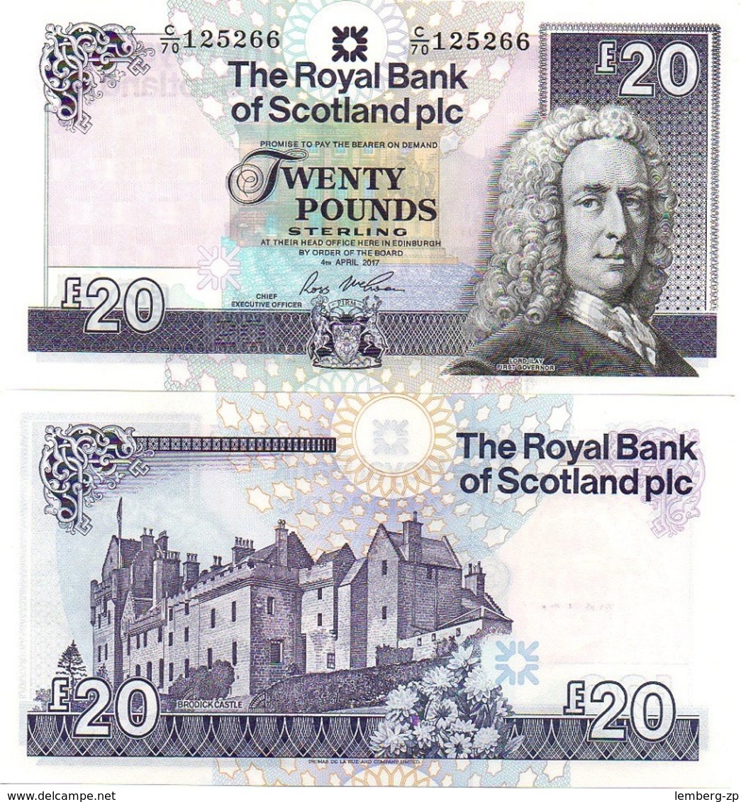 Scotland - 20 Pounds 2017 UNC RBS Lemberg-Zp - 20 Pounds