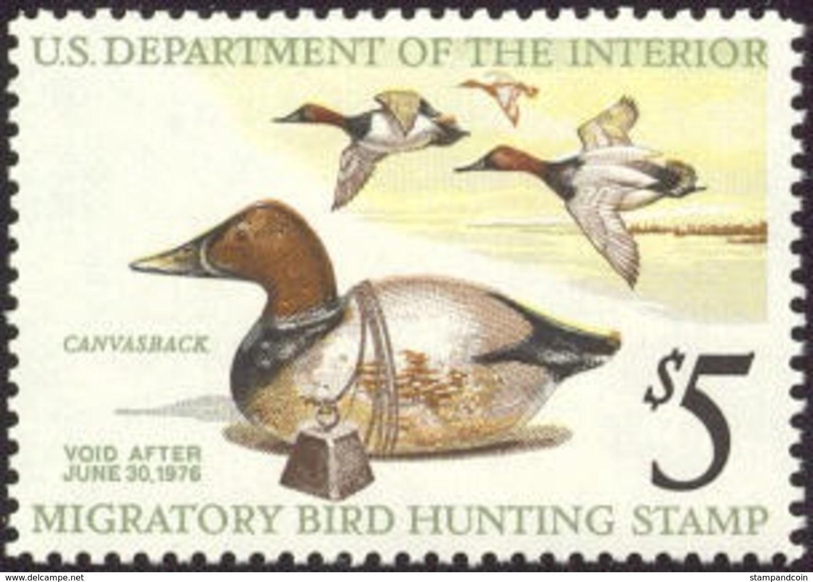 US RW42  VF  Mint NH   Stamp From 1975 - Duck Stamps