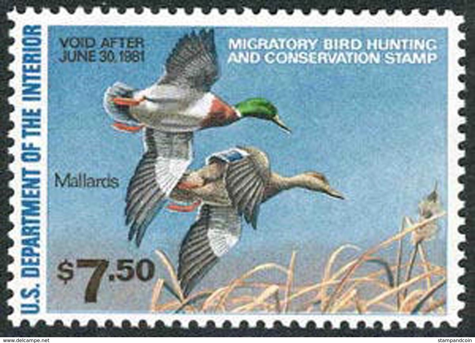 US RW47  VF  Mint NH   Stamp From 1980 - Duck Stamps