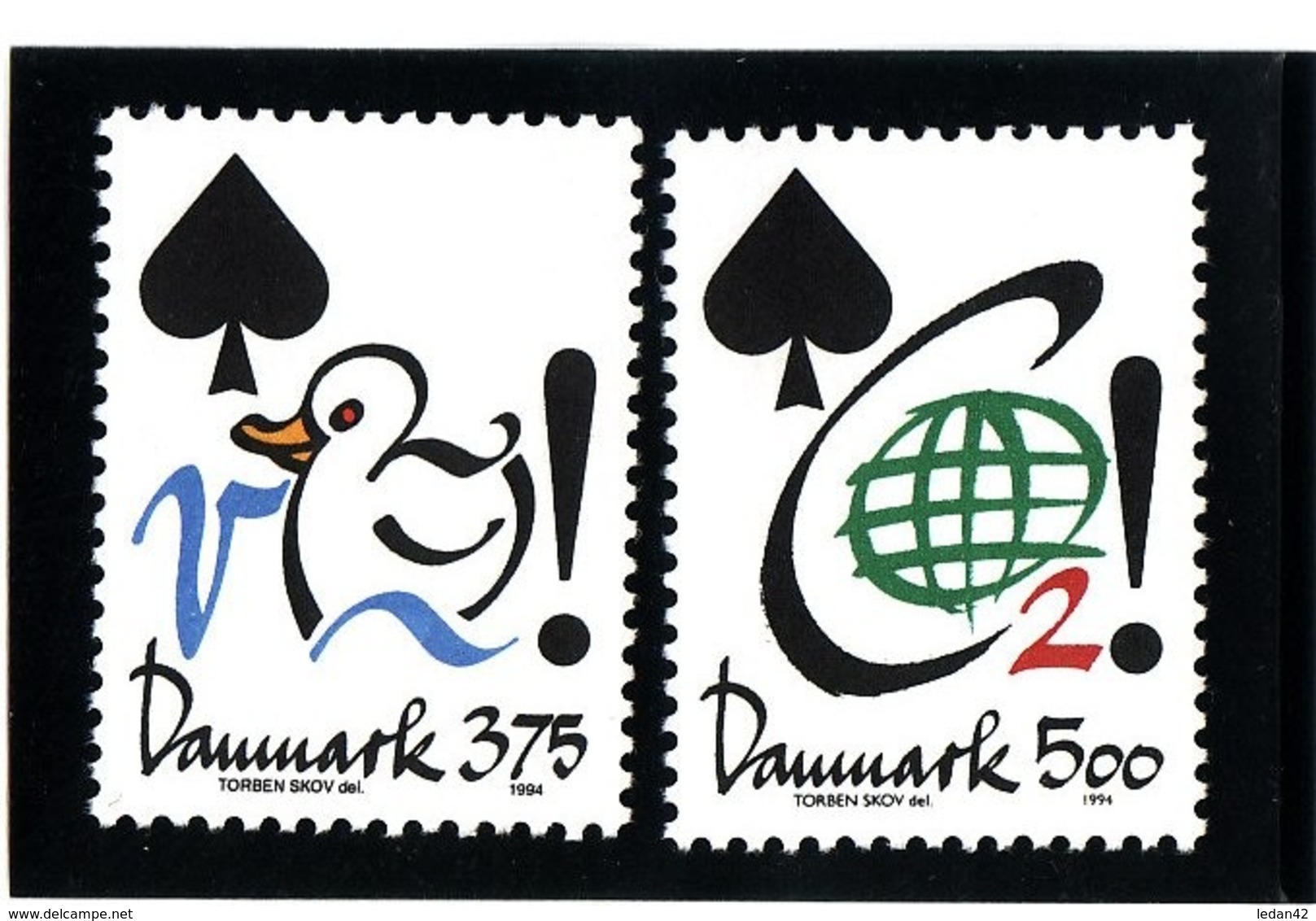 Danemark 1994 Cat. Yvert N° 1074/75 ** Combat Pour L'eau - Nuovi