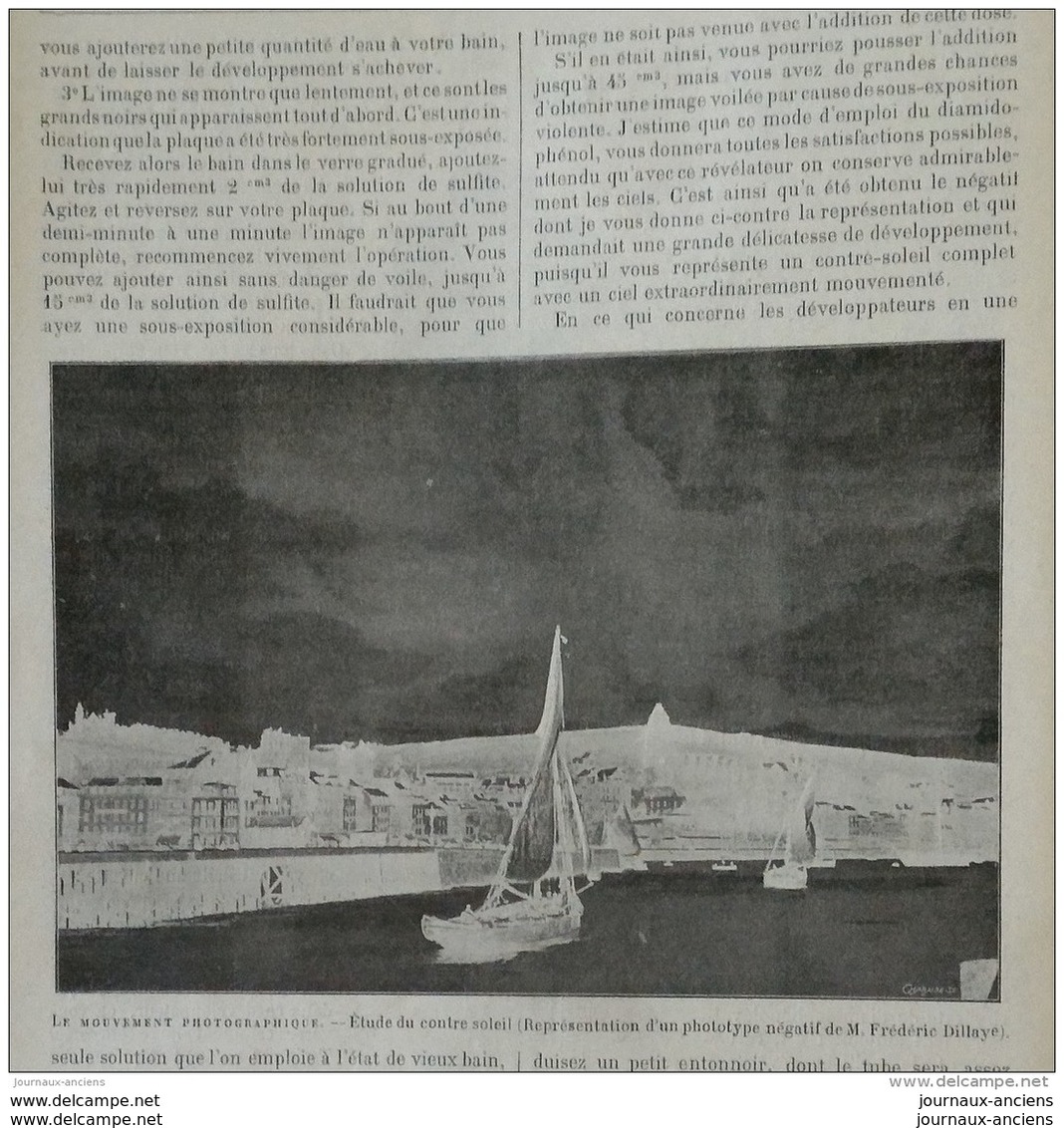 1898 INDUSTRIE DU MARBRE - FABRICATION DES BILLETS DE BANQUE - BRONZE DANS LES ATS PLASTIQUES - MOUVEMENT PHOTOGRAPHIQUE